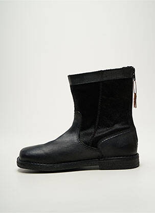 Bottines/boots tissage satiné talon plat jusqu'à 3cm noir KICKERS femme