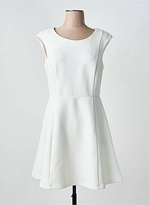 Robe courte sans manche sans manche blanc ONE STEP femme