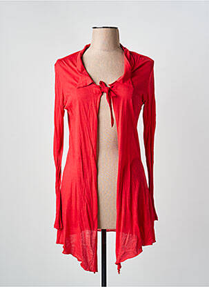 Veste casual col rond rouge ELIANE ET LENA femme