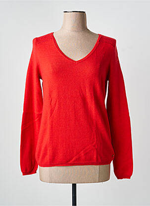 Pull coupe cintrée manches longues rouge HARRIS WILSON femme