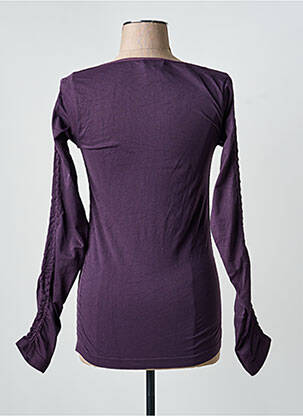 T-shirt manches longues manches longues violet MAIS IL EST OU LE SOLEIL femme