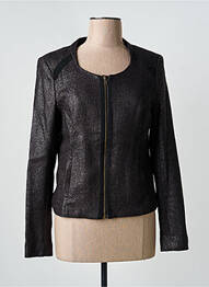 Veste casual col rond noir ONE STEP femme