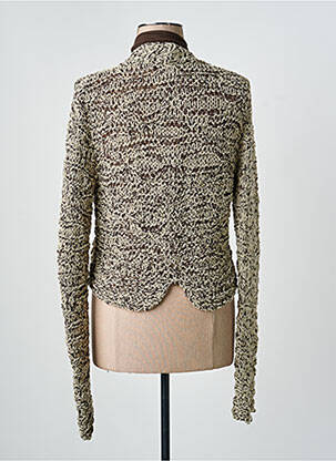 Gilet manches longues coupe cintrée beige SARAH PACINI femme