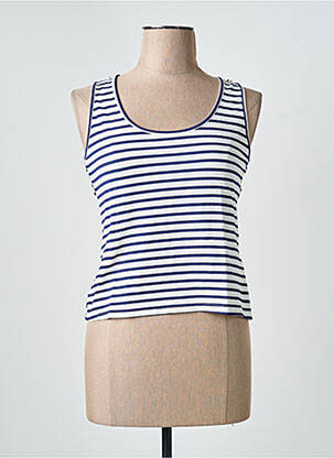 Débardeur stretch sans manche blanc CES...ASTUCES...ASTU femme