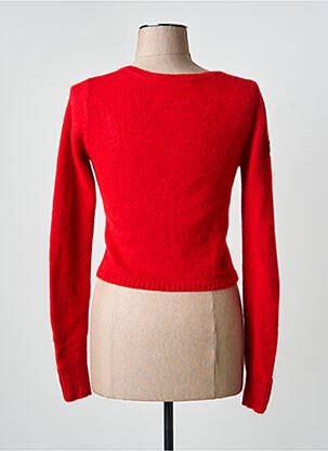 Gilet manches longues maille maille poilu rouge CHIPIE femme