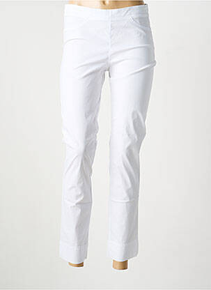Pantalon slim taille élastique taille normale blanc MYRINE femme
