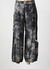 Pantalon large fermeture zip latéral gris ECHAPPEES BELLES femme