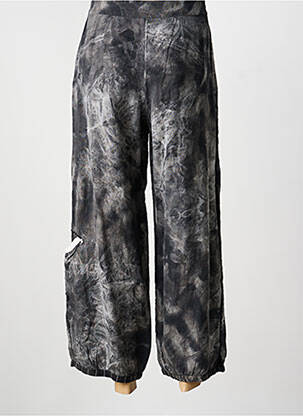 Pantalon large fermeture zip latéral gris ECHAPPEES BELLES femme