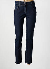 Jeans coupe slim stretch taille normale bleu ZERRES femme