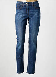 Jeans coupe slim stretch taille normale bleu ZERRES femme