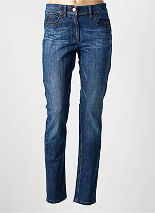 Jeans coupe slim stretch taille normale bleu ZERRES femme