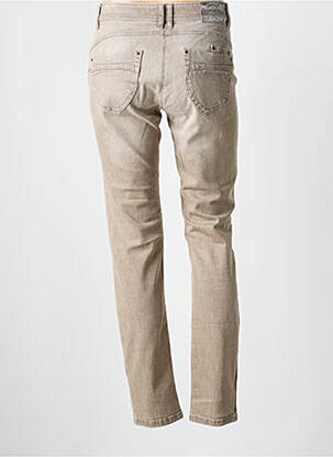 Jeans coupe slim taille normale taille normale beige ZERRES femme