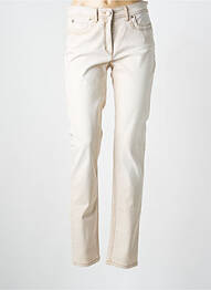 Jeans coupe slim slim taille normale beige ZERRES femme