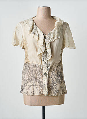 Chemisier beige ELISA CAVALETTI femme