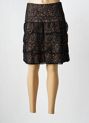 Jupe mi-longue noir ELISA CAVALETTI femme