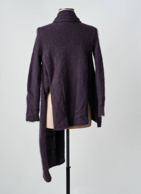 Gilet manches longues coupe cintrée violet SARAH PACINI femme