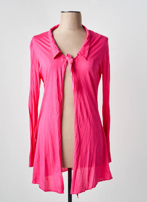 Veste casual col rond rose ELIANE ET LENA femme