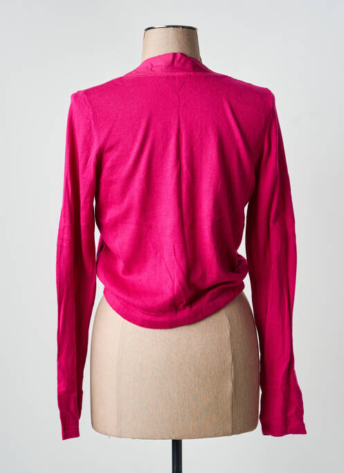 Gilet manches longues coupe cintrée rose ELIANE ET LENA femme