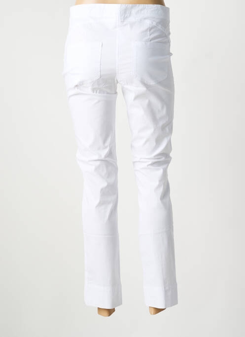 Pantalon slim taille élastique taille normale blanc MYRINE femme