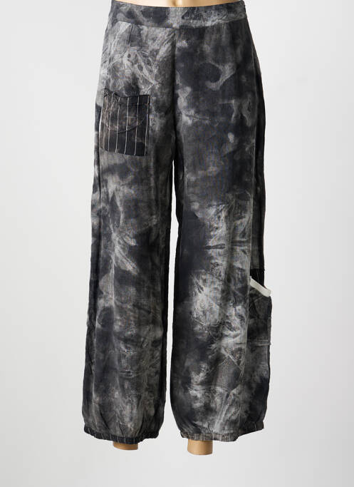 Pantalon large fermeture zip latéral gris ECHAPPEES BELLES femme
