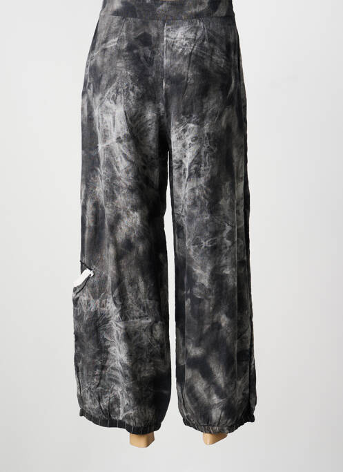 Pantalon large fermeture zip latéral gris ECHAPPEES BELLES femme