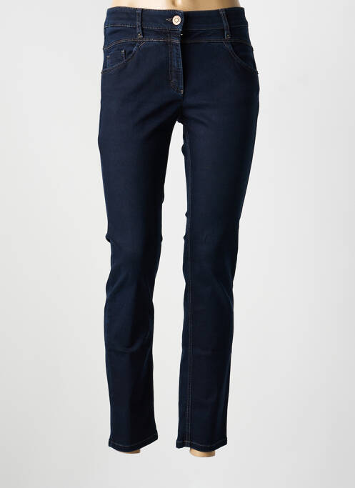 Jeans coupe slim stretch taille normale bleu ZERRES femme