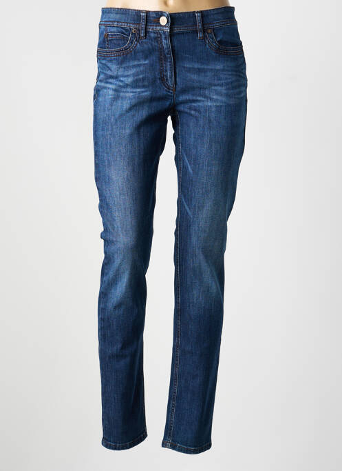 Jeans coupe slim stretch taille normale bleu ZERRES femme