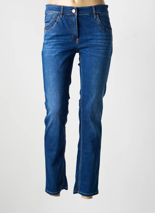 Jeans coupe slim slim taille normale bleu ZERRES femme