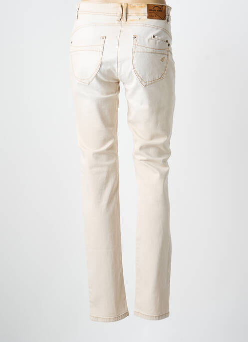 Jeans coupe slim slim taille normale beige ZERRES femme