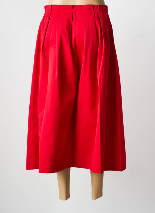 Jupe longue coupe droite rouge ZARA femme