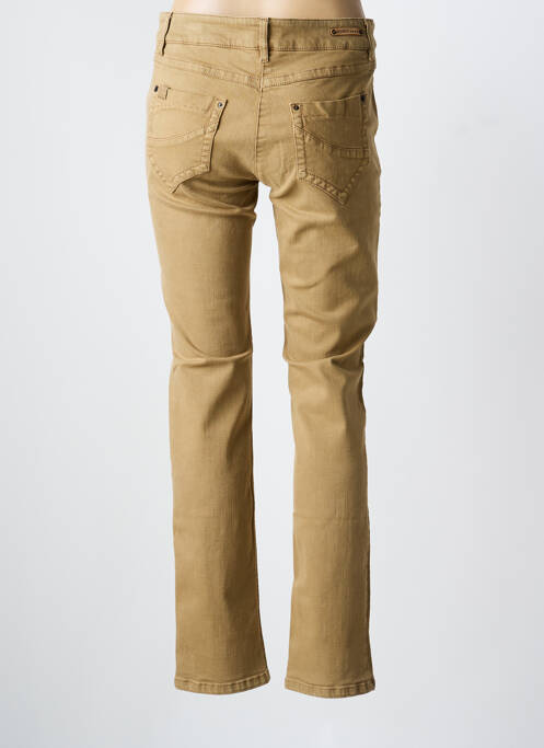 Jeans coupe slim marron ZERRES femme