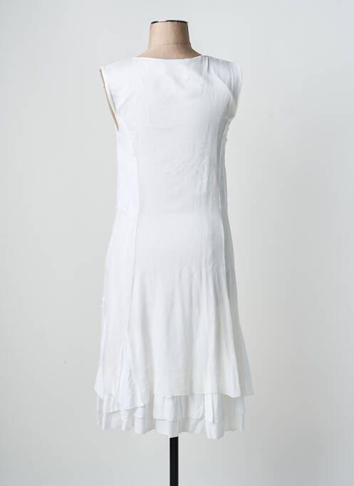 Robe mi-longue blanc ELISA CAVALETTI femme