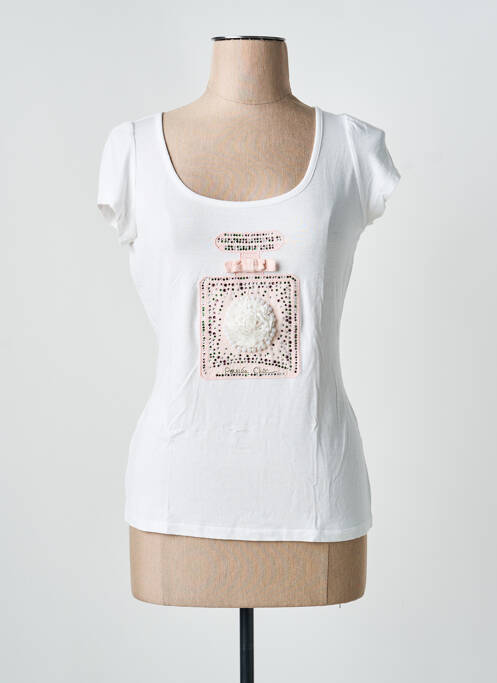 T-shirt blanc POUPEE CHIC femme