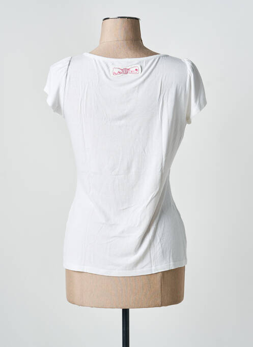 T-shirt blanc POUPEE CHIC femme