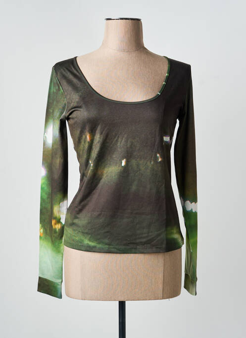 T-shirt vert MAIS IL EST OU LE SOLEIL femme