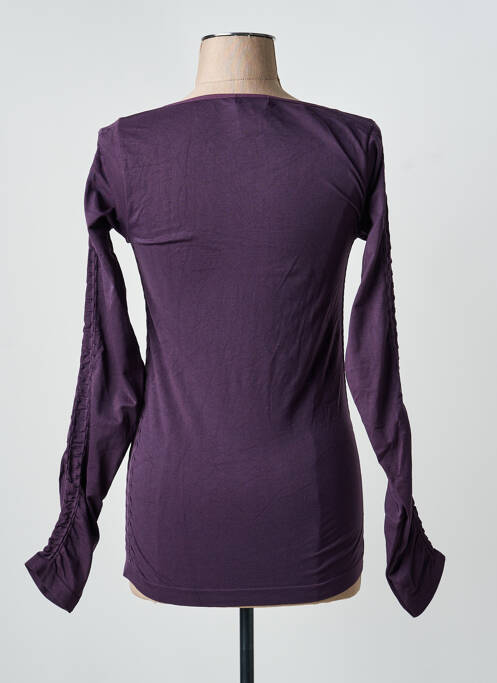 T-shirt violet MAIS IL EST OU LE SOLEIL femme