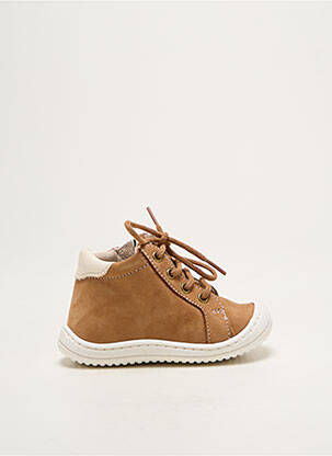 Bottillons nubuck bout rond marron GBB garçon
