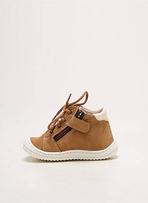 Bottillons nubuck bout rond marron GBB garçon
