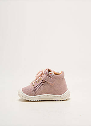 Bottillons semelle amovible bout rond rose GBB fille