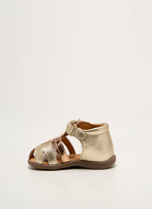 Sandales/nu pieds bout rond bout rond or GBB fille