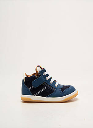 Baskets voute plantaire bout rond bleu GBB garçon