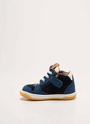 Baskets voute plantaire bout rond bleu GBB garçon