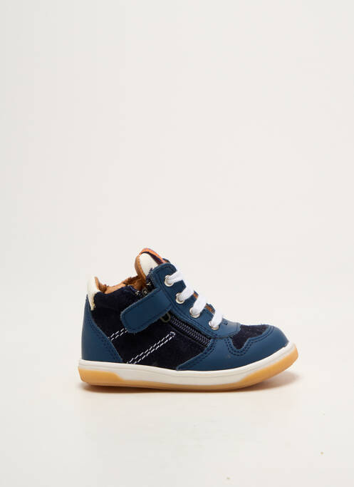 Baskets voute plantaire bout rond bleu GBB garcon