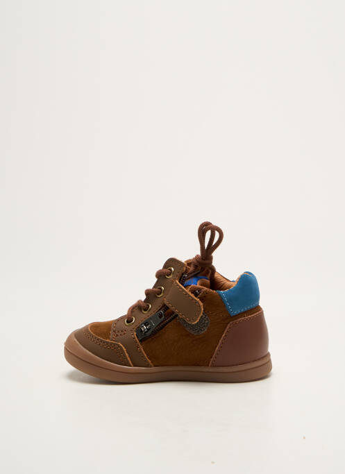 Baskets voute plantaire bout rond marron GBB garcon