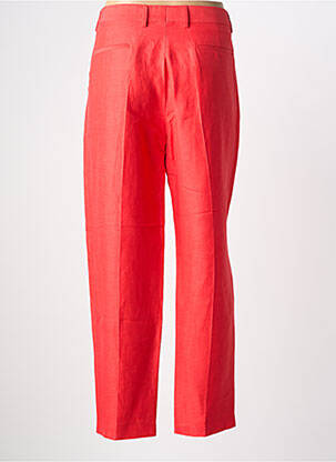 Pantalon droit taille à pinces taille normale rouge CHLOÉ STORA femme