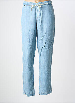 Pantalon chino taille basse taille basse bleu SWILDENS femme