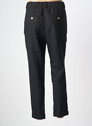 Pantalon 7/8 taille haute taille haute noir MAISON LAB femme