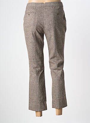 Pantalon 7/8 taille haute taille haute marron LE MONT ST MICHEL femme