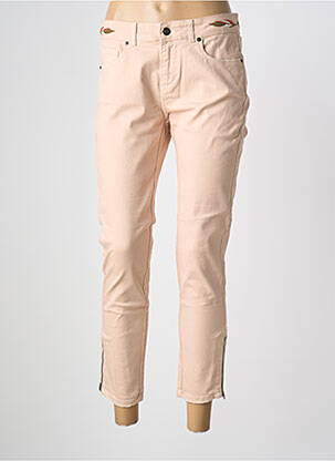 Jeans coupe slim taille basse taille basse rose SWILDENS femme