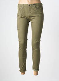 Jeans skinny taille normale taille normale vert LABDIP femme